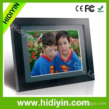Wooden 10.1 inch lcd memories plastic digital picture frame